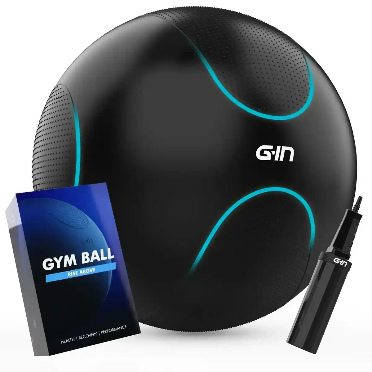 Ballon de Yoga Noir (Reconditionné B). SUPERDISCOUNT FRANCE