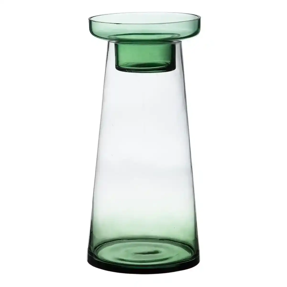 Bougeoir 16 5 x 16 5 x 35 cm verre vert_7061. DIAYTAR COTE D'IVOIRE - L'Art de Choisir, l'Art de S'émerveiller. Explorez notre gamme de produits et laissez-vous émerveiller par des créations authentiques et des designs modernes.