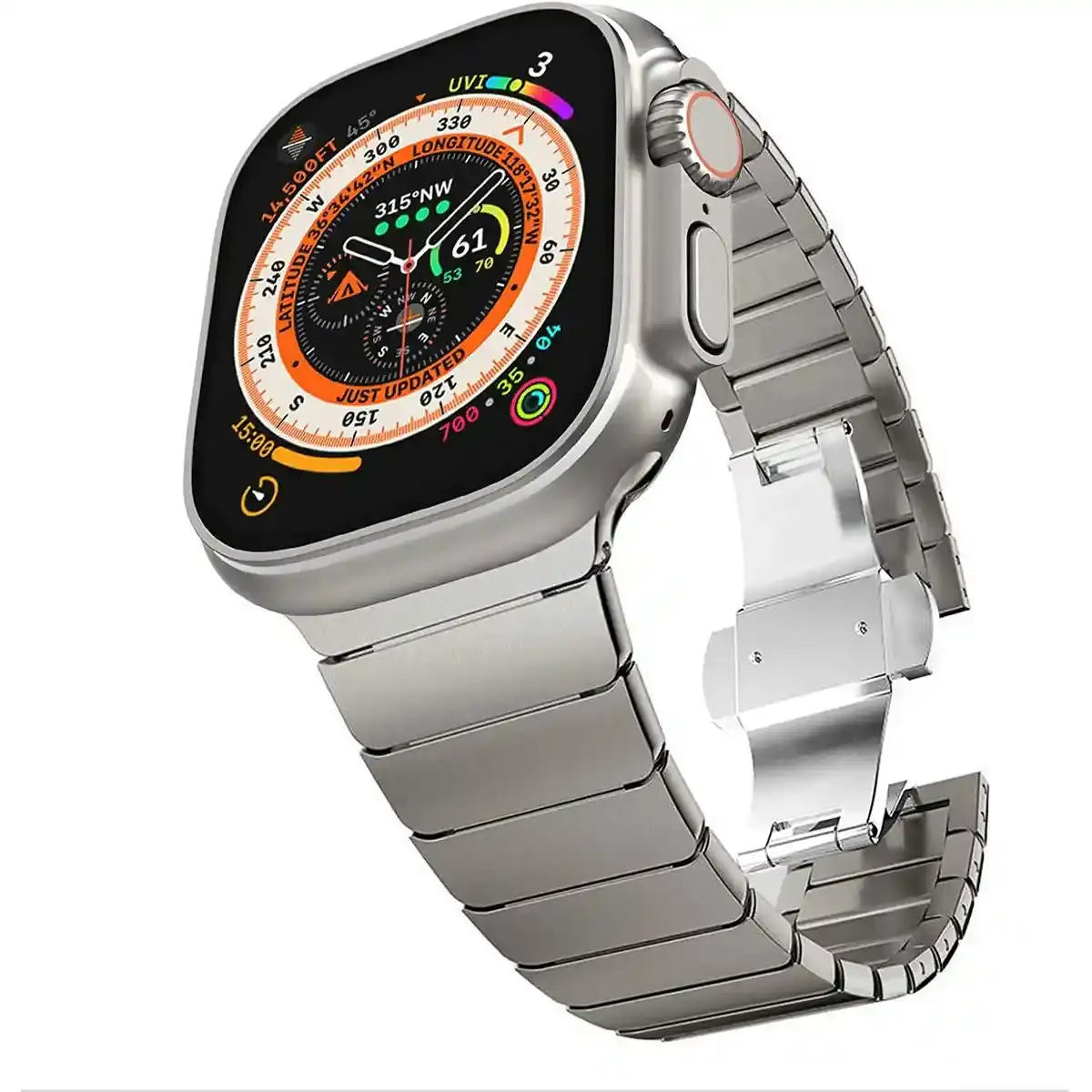 Bracelet de montre apple watch ultra remis a neuf a _9148. DIAYTAR COTE D'IVOIRE - Votre Escale Shopping incontournable. Explorez notre boutique en ligne et dénichez des trésors qui reflètent la richesse culturelle et la modernité du Côte d'Ivoire.