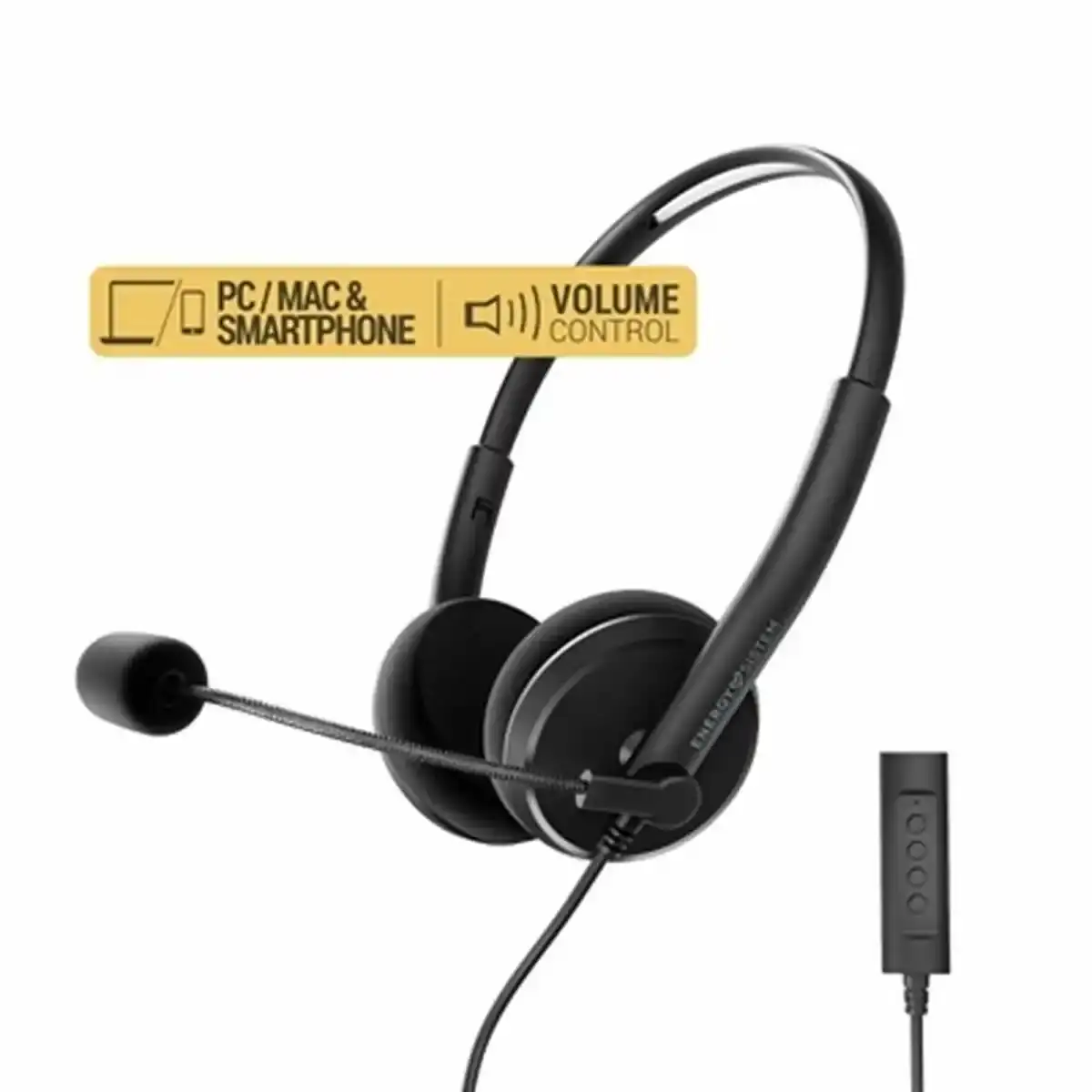 Casque avec microphone Energy Sistem Office 2+. SUPERDISCOUNT FRANCE