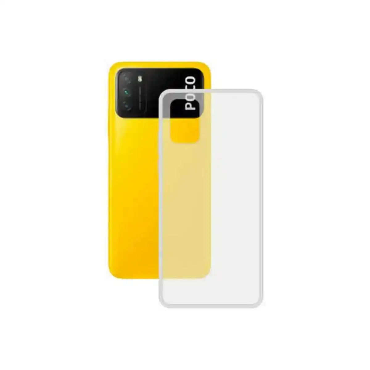 Coque Mobile KSIX POCO M3 Transparent. SUPERDISCOUNT FRANCE