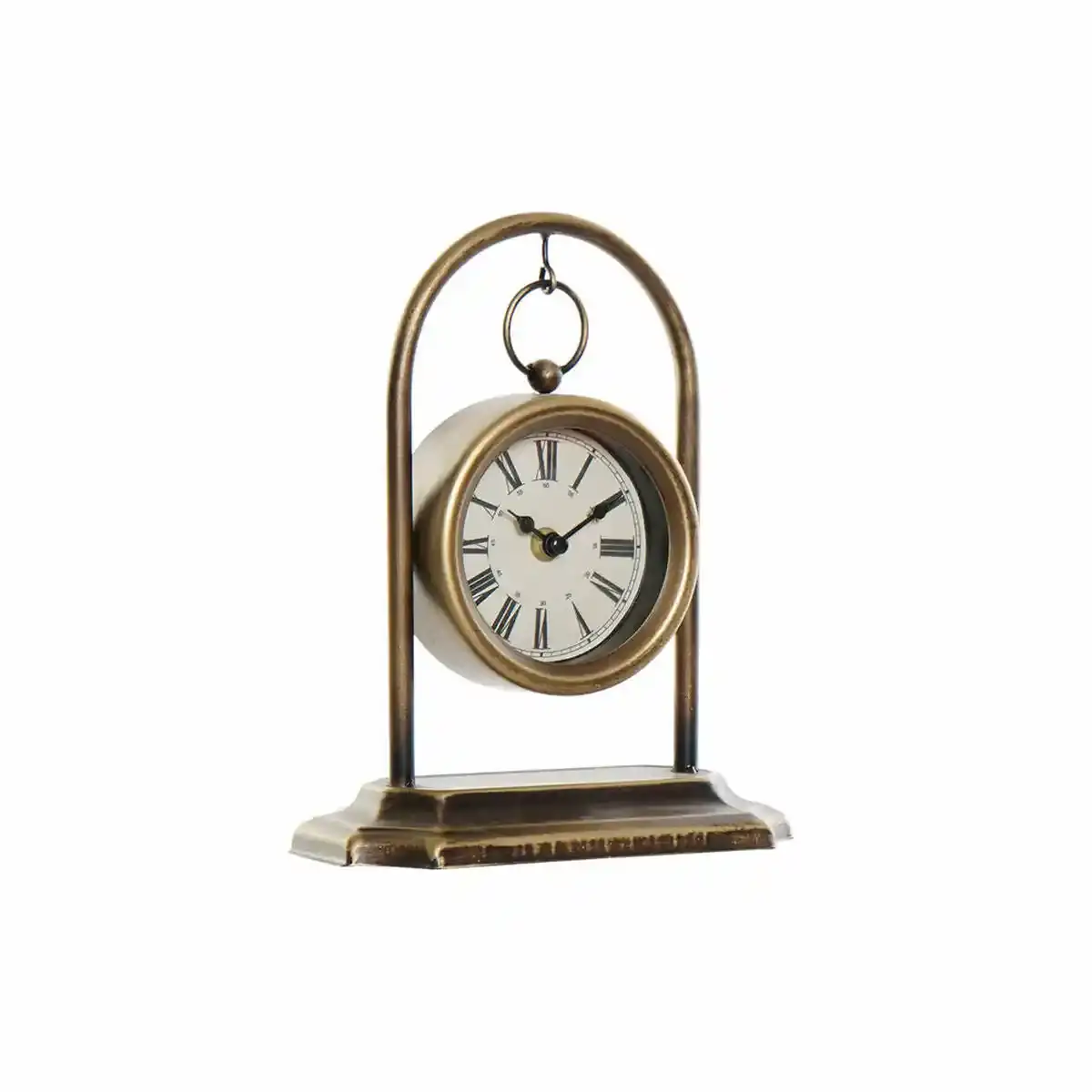 Horloge de table dkd home decor 20 x 10 5 x 25 cm cristal dore fer traditionnel_3833. DIAYTAR COTE D'IVOIRE - Votre Source d'Inspiration Shopping. Parcourez nos rayons et trouvez des articles qui vous inspirent, que ce soit pour votre style, votre maison ou votre vie quotidienne.