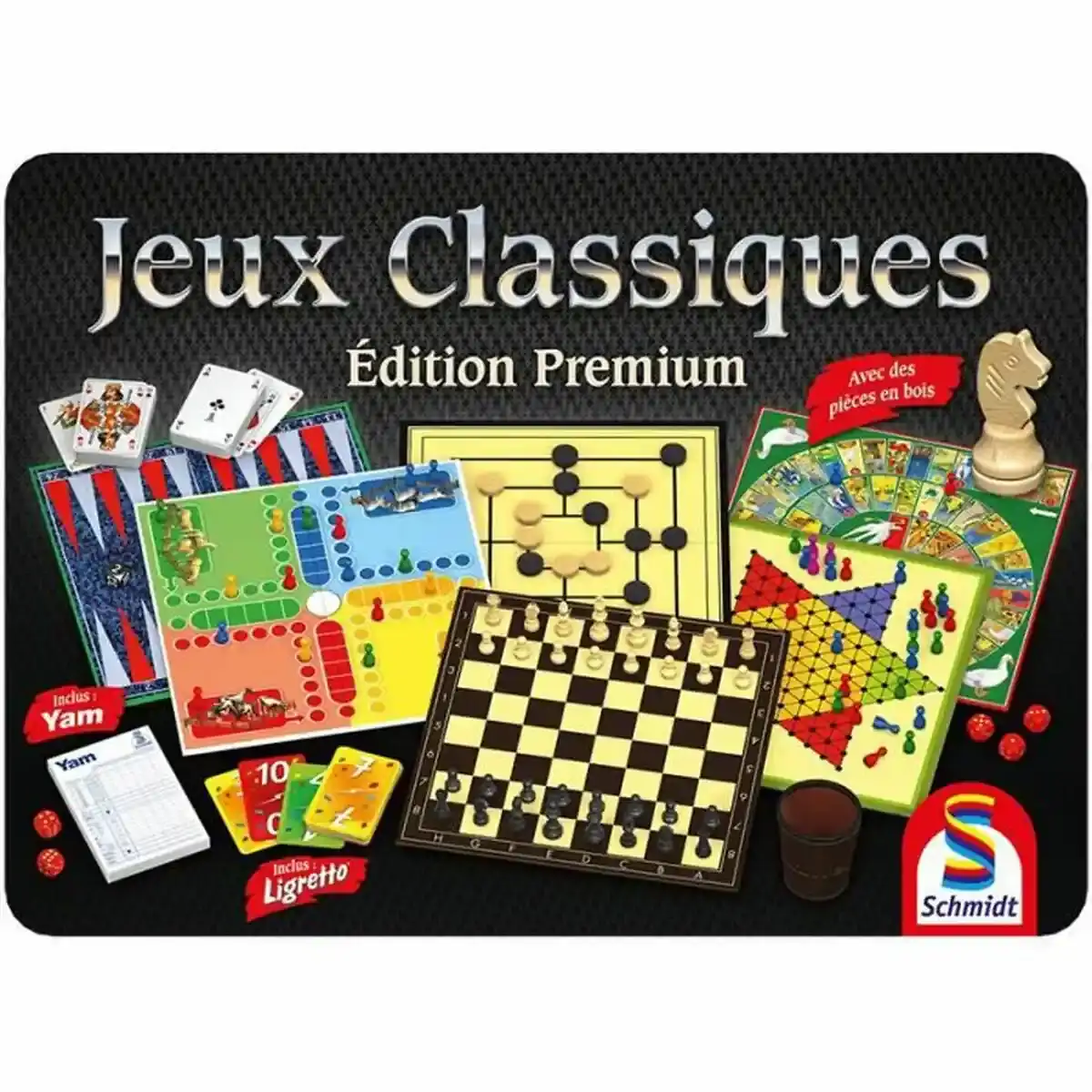 Jeu de société Schmidt Spiele Premium Edition Classic Games Box. SUPERDISCOUNT FRANCE