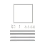 Panneau led encastre cadre edm chrome_4831. DIAYTAR COTE D'IVOIRE - Votre Marché Virtuel au Côte d'Ivoire. Parcourez notre boutique en ligne pour trouver des trésors cachés, des articles indispensables du quotidien aux joyaux artistiques.