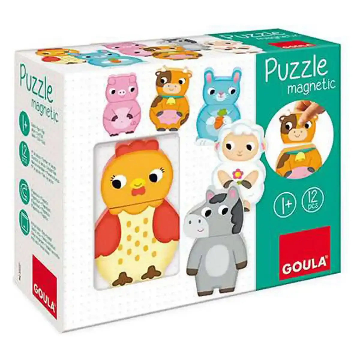 Puzzle en bois personnalisable Goula Diset (12 pcs). SUPERDISCOUNT FRANCE