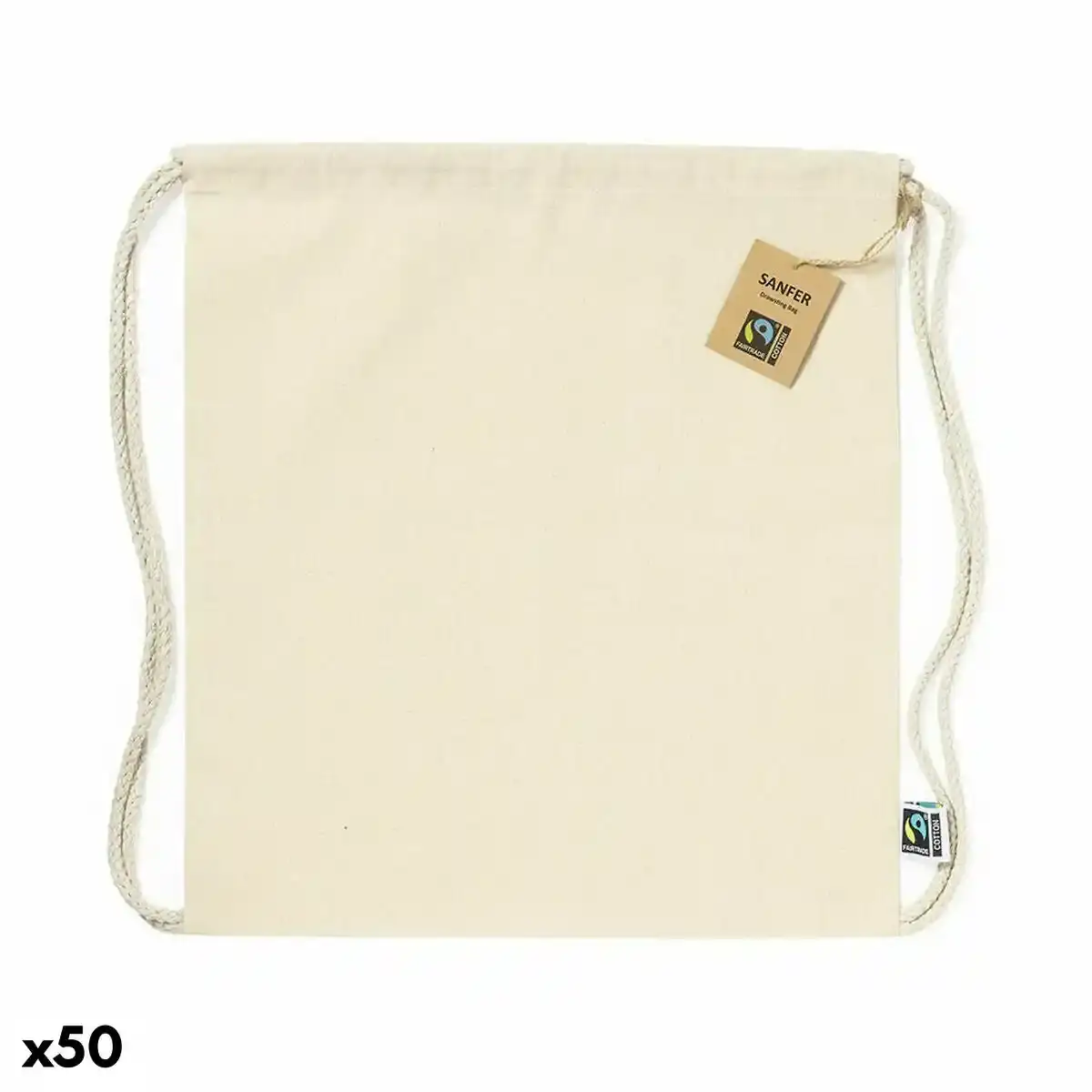 Sac a dos a cordes 141267 100 coton polyester 210d naturel 50 unites _3825. Entrez dans l'Univers de DIAYTAR COTE D'IVOIRE - Où le Choix Rencontre l'Authenticité. Explorez nos rayons virtuels et trouvez des produits qui incarnent la richesse de notre culture.