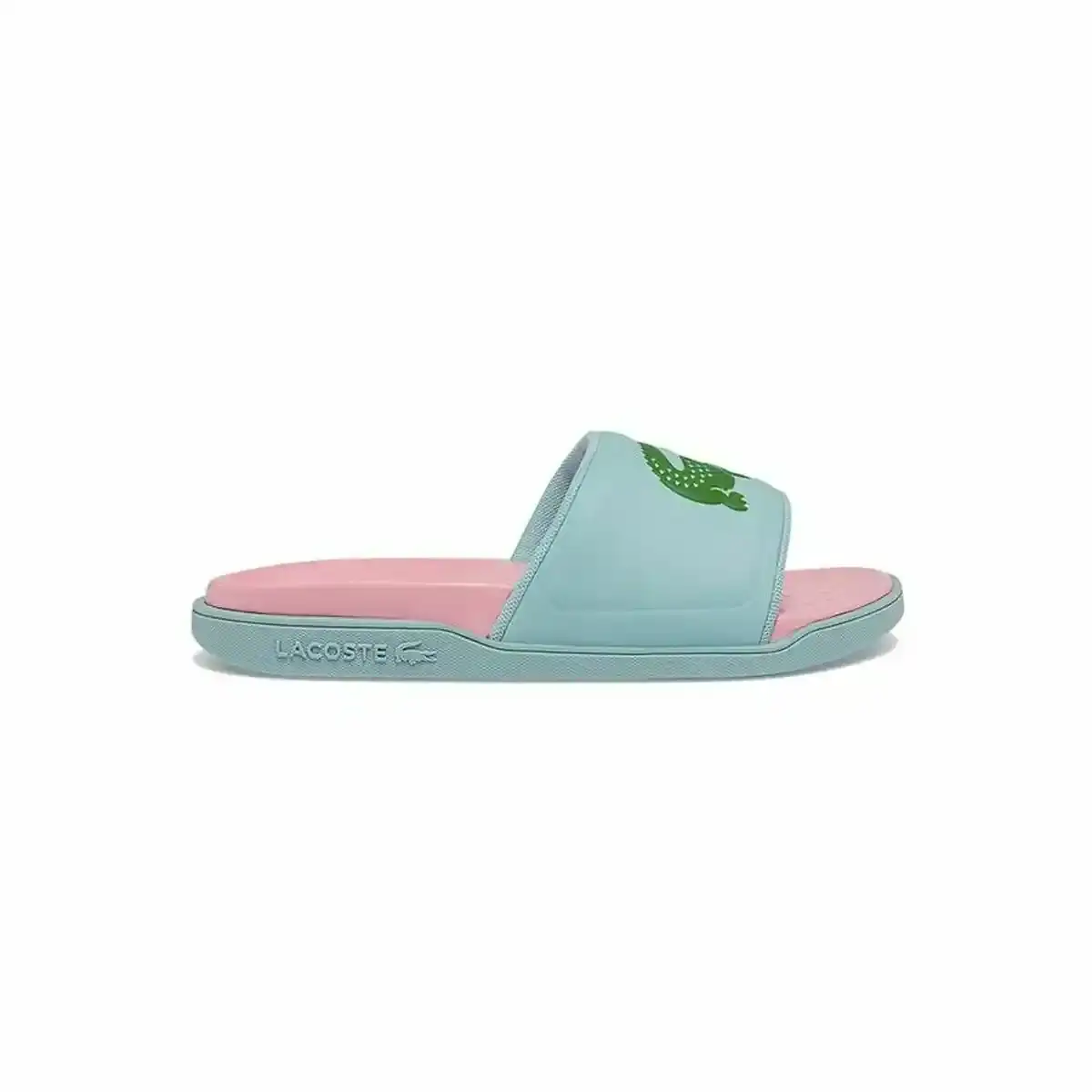 Tongs Femme Lacoste Croco Dualiste Bleu Clair. SUPERDISCOUNT FRANCE