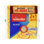 Chiffon de nettoyage Vileda Jaune Microfibres. SUPERDISCOUNT FRANCE
