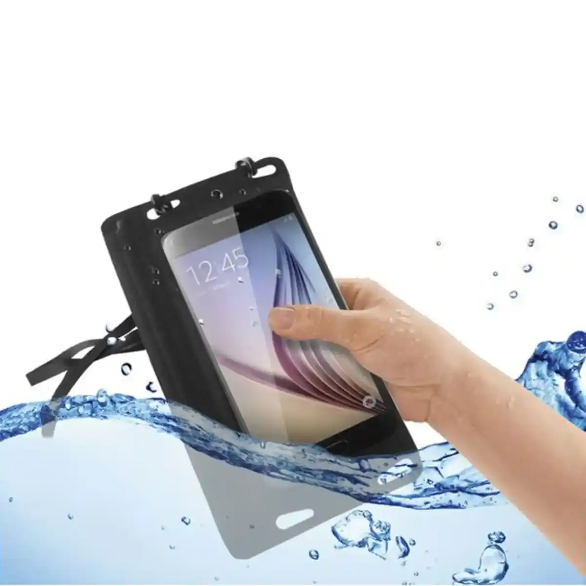 Coque Mobile KSIX Noir (Immersible). SUPERDISCOUNT FRANCE