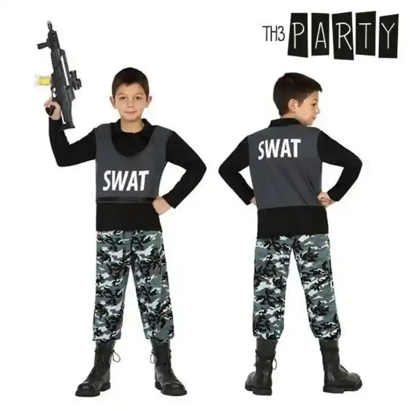 Costume pour enfant Officier de police Swat (2 pcs). SUPERDISCOUNT FRANCE