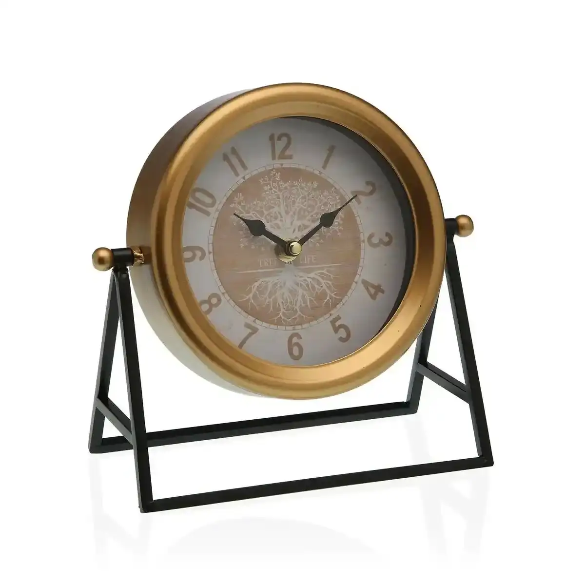 Horloge de table versa arbre 11 x 15 x 15 cm metal_9346. DIAYTAR COTE D'IVOIRE - L'Art de Trouver ce que Vous Aimez. Plongez dans notre assortiment varié et choisissez parmi des produits qui reflètent votre style et répondent à vos besoins.