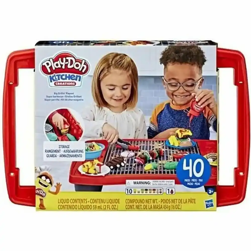 Jeu de pâte à modeler Play-Doh Kitchen Creations - Super Barbecue 40 pièces. SUPERDISCOUNT FRANCE