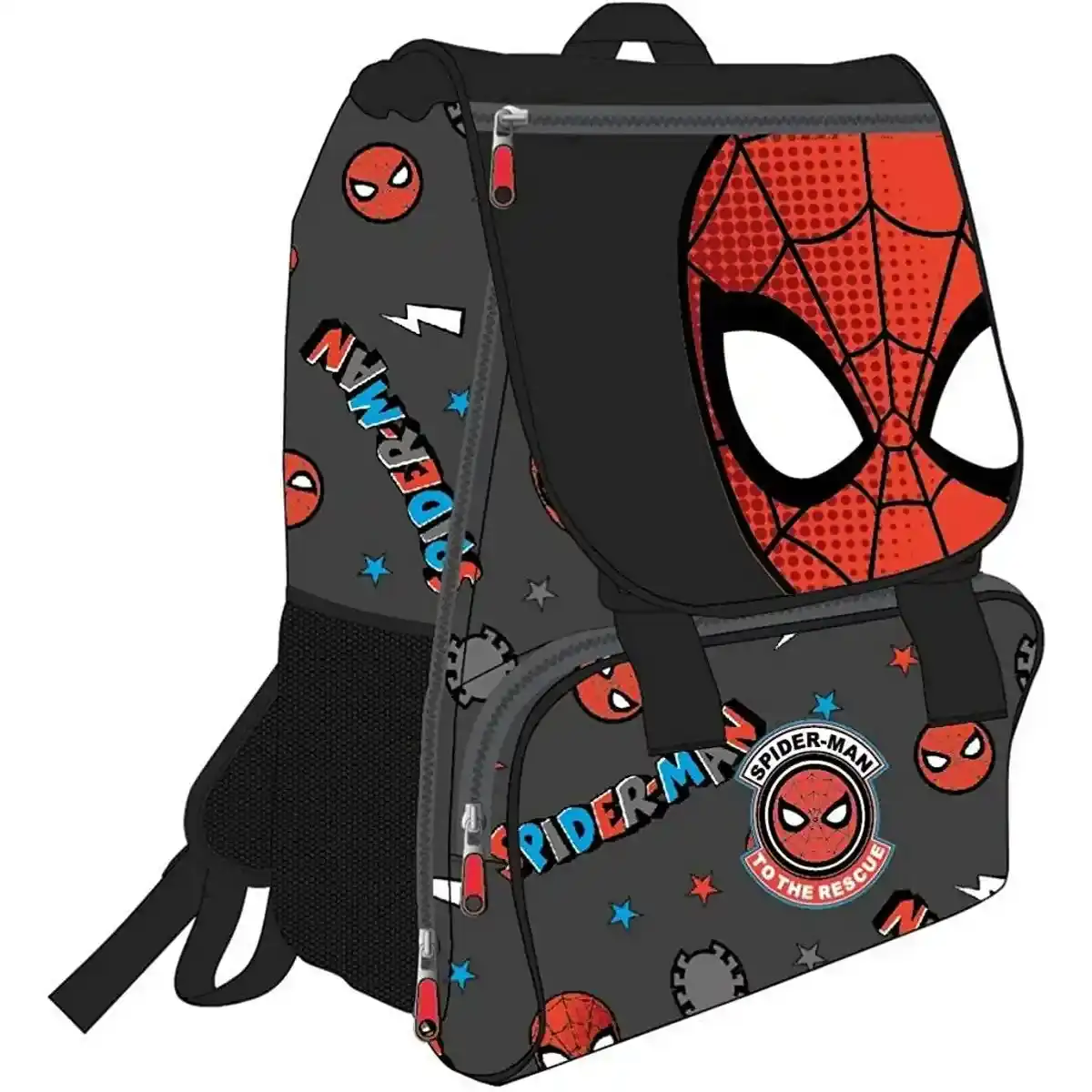 Sac à dos décontracté Spiderman Noir (28,5 x 15 x 41 cm). SUPERDISCOUNT FRANCE