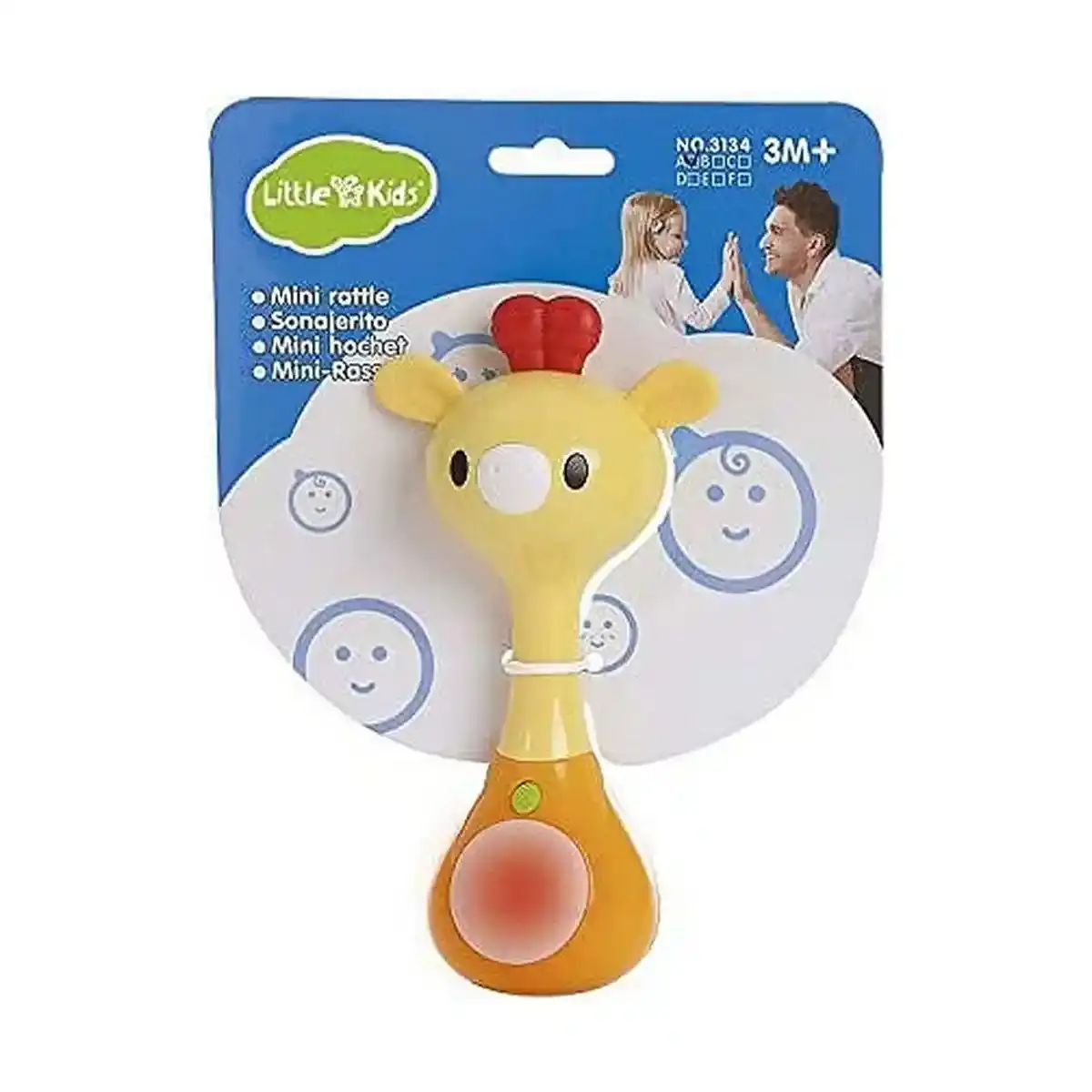 Hochet Musical 16 cm Lumières + 3 Mois. SUPERDISCOUNT FRANCE