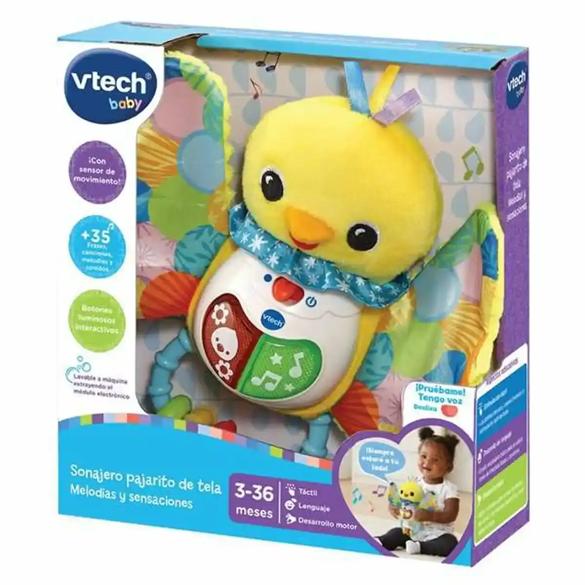Hochet Musical Vtech Baby Music Interactive Little Duck Lights 20 x 21 x 6 cm. SUPERDISCOUNT FRANCE