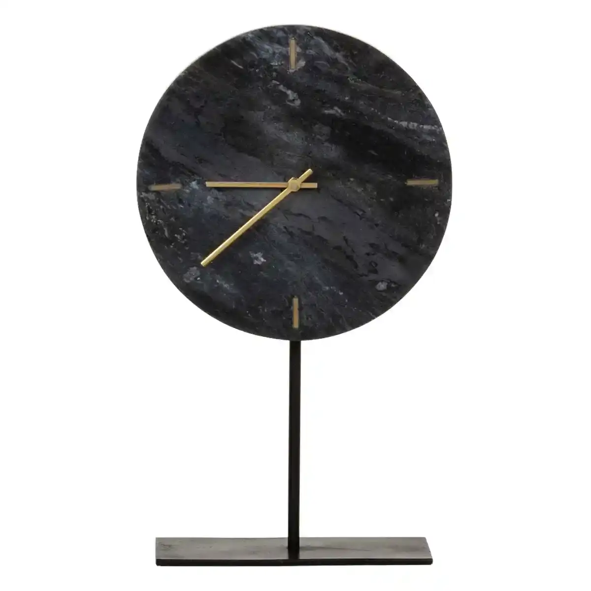 Horloge de table 26 x 10 x 42 cm marbre noir_2776. DIAYTAR COTE D'IVOIRE - Votre Destination pour un Shopping Réfléchi. Découvrez notre gamme variée et choisissez des produits qui correspondent à vos valeurs et à votre style de vie.