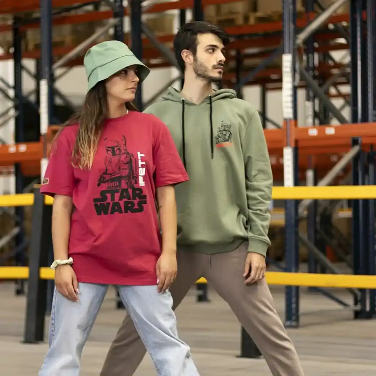 T-shirt à manches courtes pour homme Boba Fett Rouge. SUPERDISCOUNT FRANCE