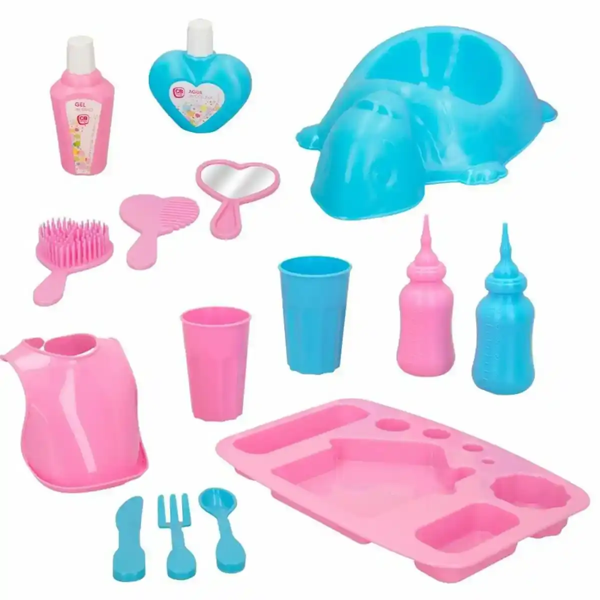 Accessoires pour poupées 15 pièces. SUPERDISCOUNT FRANCE