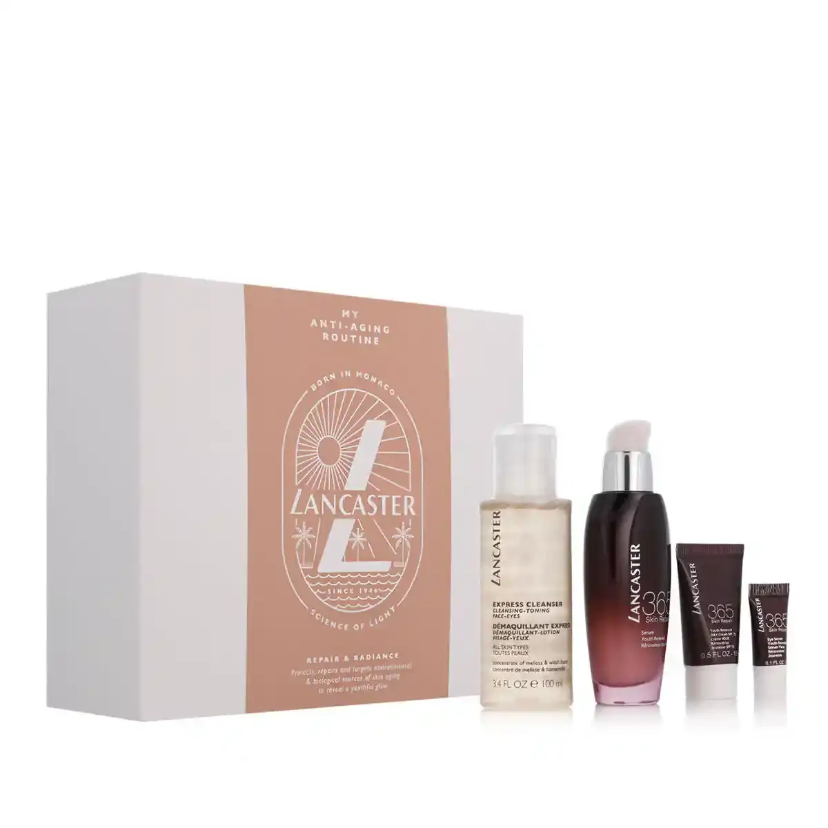 Coffret cosmetique femme lancaster 365 skin repair my anti aging routine_3874. Entrez dans l'Univers de DIAYTAR COTE D'IVOIRE - Où le Choix Rencontre l'Authenticité. Explorez nos rayons virtuels et trouvez des produits qui incarnent la richesse de notre culture.