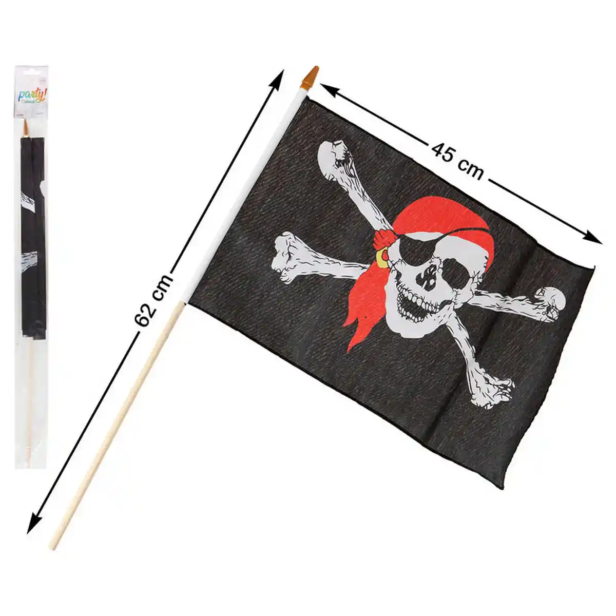 Drapeau 30 x 45 cm pirate skull noir_8835. Entrez dans l'Univers de DIAYTAR COTE D'IVOIRE - Où Chaque Produit a son Éclat Unique. Explorez notre gamme variée et choisissez des articles qui illuminent votre quotidien.