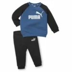 Survêtement Enfant Puma Minicats Essentials Raglan Noir Bleu. SUPERDISCOUNT FRANCE