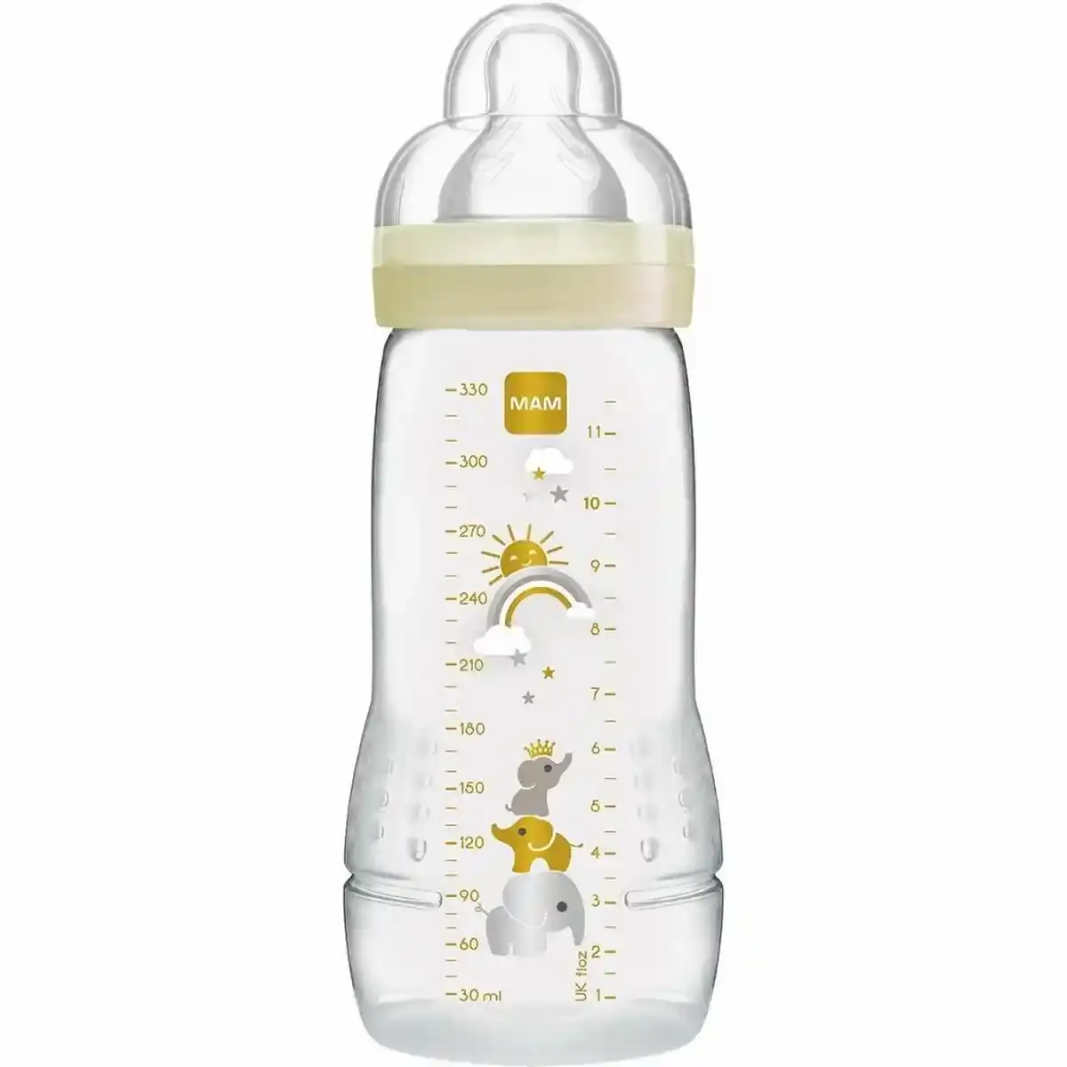 Biberon MAM Easy Active Beige Ivoire 330 ml (330 ml). SUPERDISCOUNT FRANCE