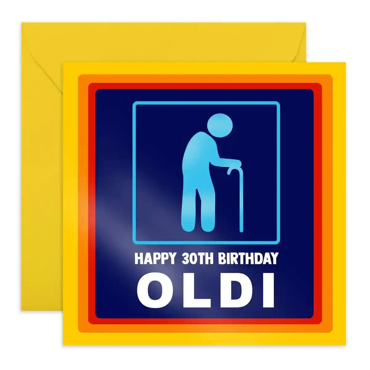 Carte de félicitations Happy 30th Birthday Old Yellow (Remis à neuf A). SUPERDISCOUNT FRANCE