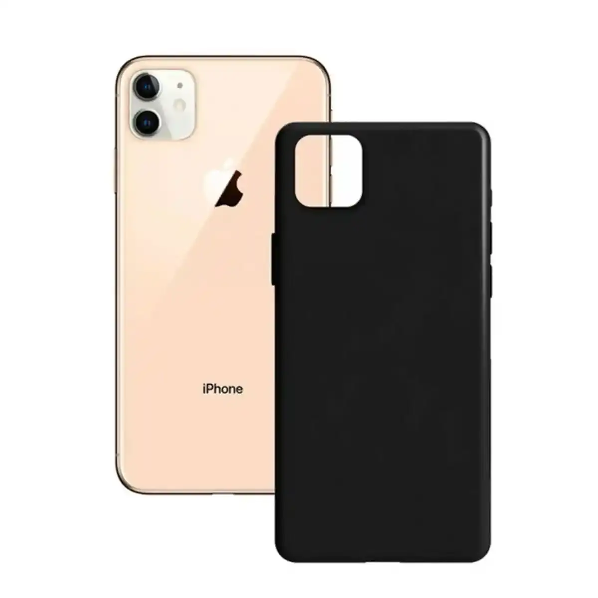 Coque Iphone 12 Mini KSIX Noir. SUPERDISCOUNT FRANCE