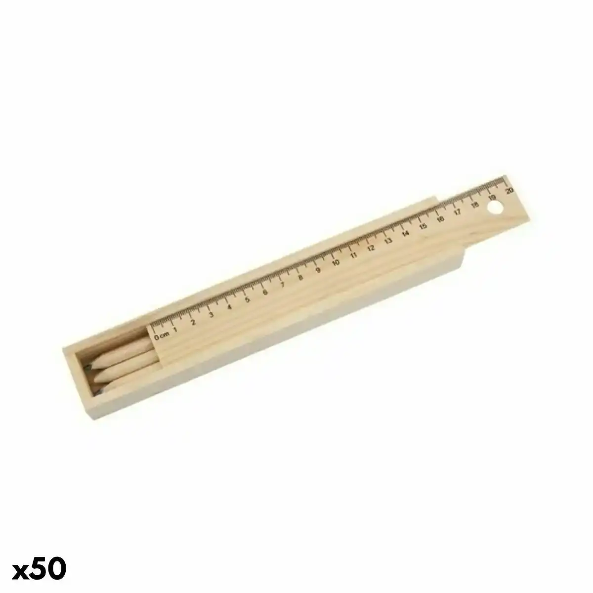 Ensemble de crayons de couleur et règle 143386 (50 unités). SUPERDISCOUNT FRANCE