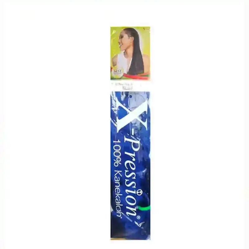 Extensions de cheveux X-Pression Bleu. SUPERDISCOUNT FRANCE