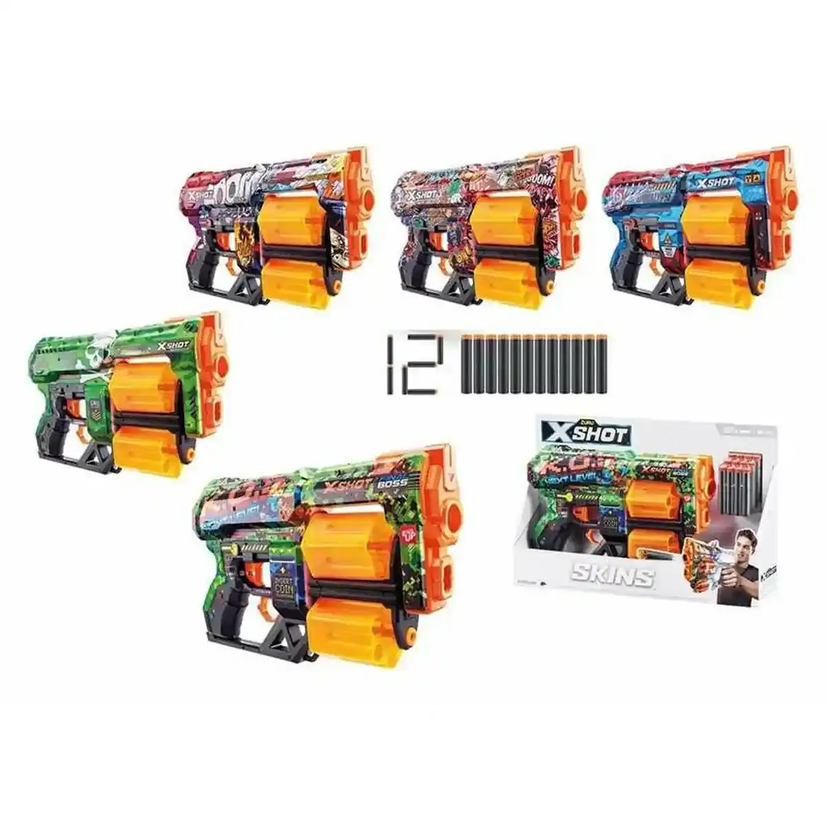 Gun X-Shot Zuru Skins Dread. SUPERDISCOUNT FRANCE