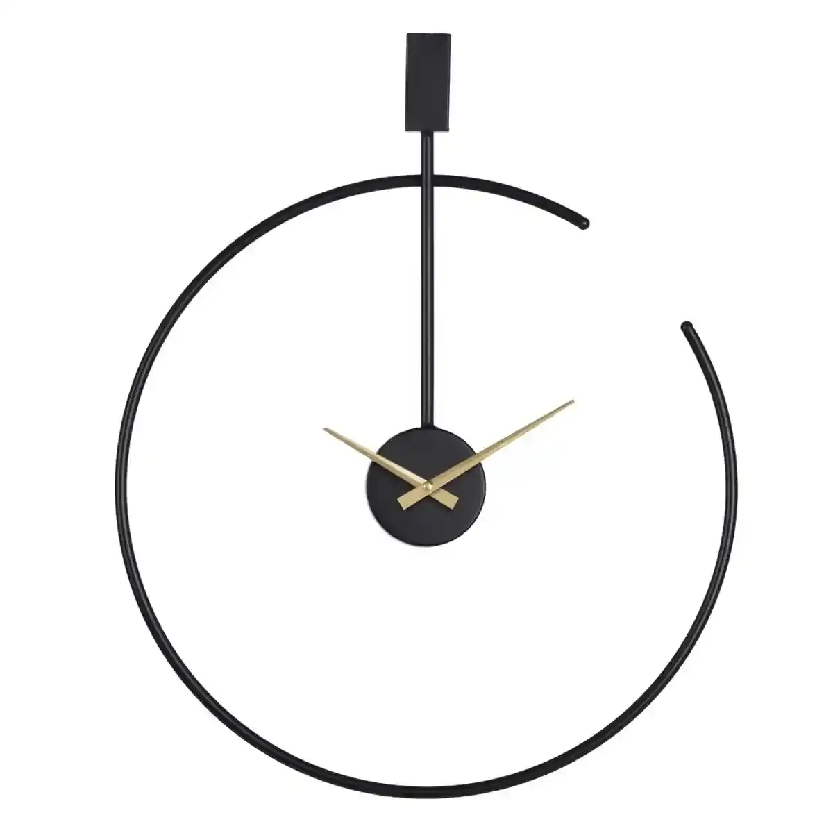 Horloge murale 50 x 5 x 60 cm metal noir_6423. DIAYTAR COTE D'IVOIRE - Votre Destination Shopping Exquise. Explorez notre boutique en ligne et découvrez des trésors qui ajoutent une touche de sophistication à votre style et à votre espace.