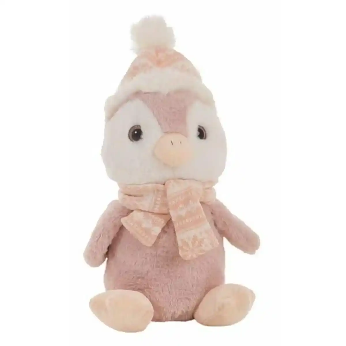 Peluche Pingouin d'Hiver 34 cm. SUPERDISCOUNT FRANCE