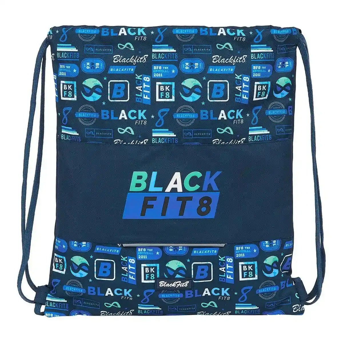 Sac à Dos à Cordes Retro BlackFit8 M196A Bleu Marine. SUPERDISCOUNT FRANCE