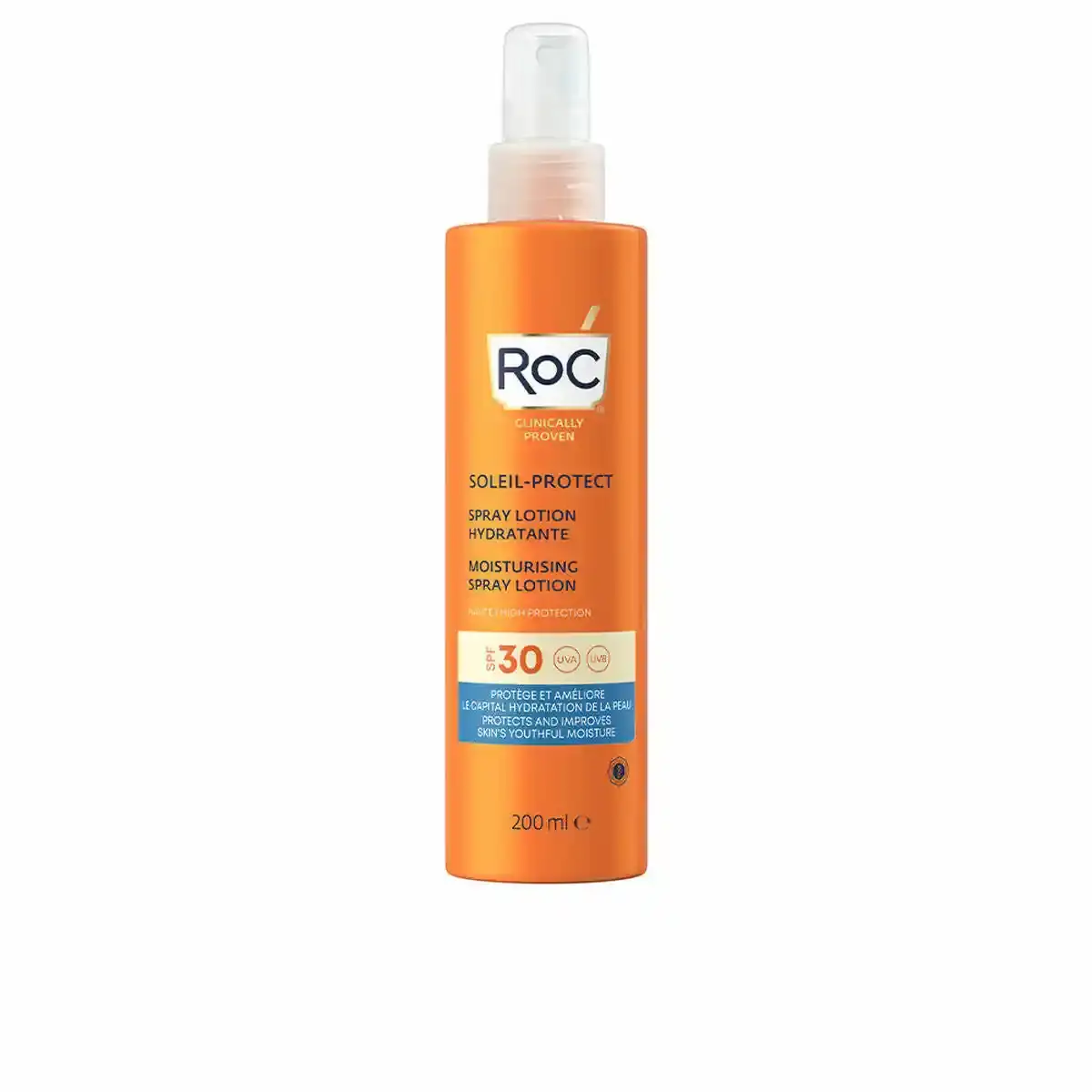 Spray solaire protecteur roc hydratant spf 30 200 ml _6396. DIAYTAR COTE D'IVOIRE - Là où Choisir est un Acte d'Amour pour le Côte d'Ivoire. Explorez notre gamme et choisissez des produits qui célèbrent la culture et l'artisanat du pays.