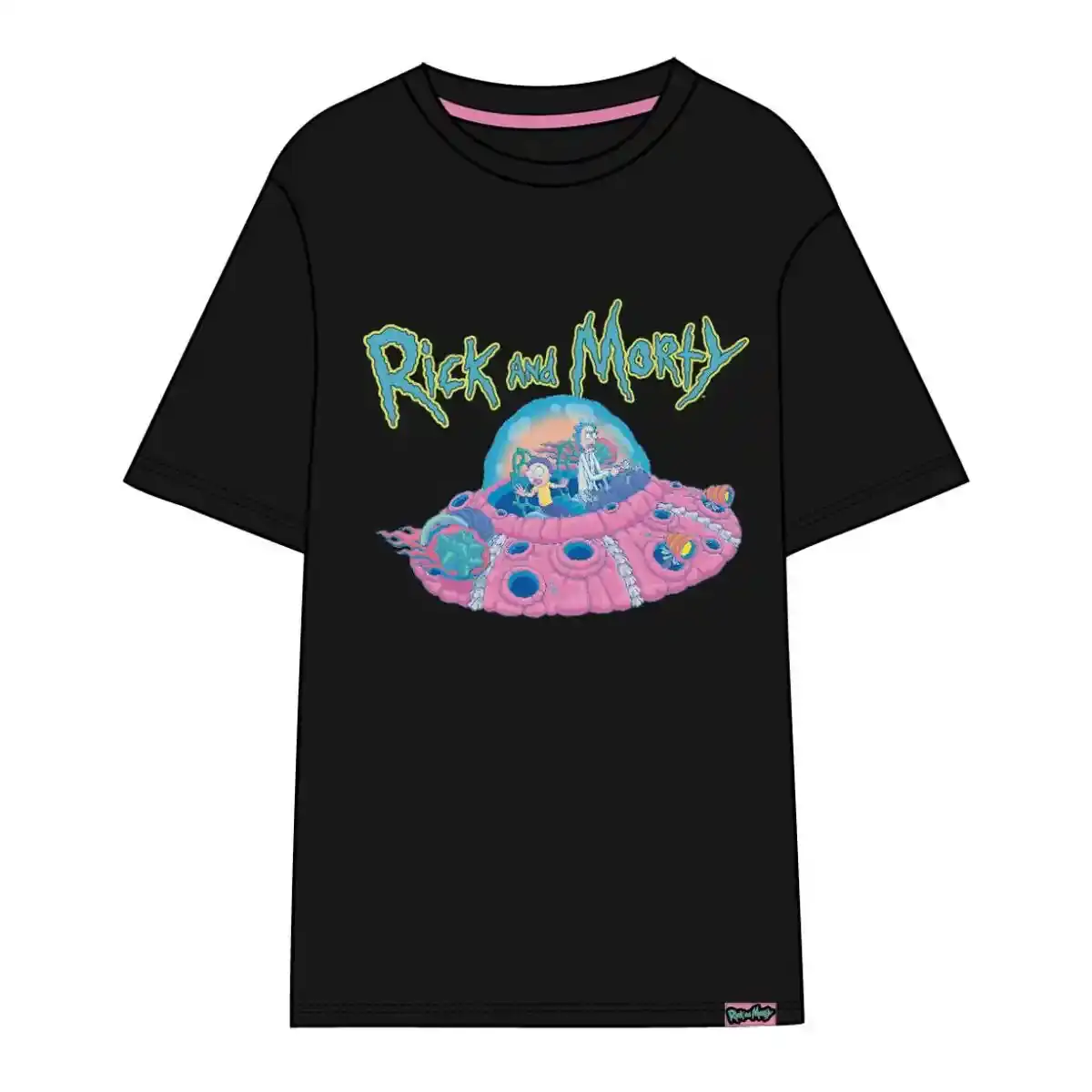 T-shirt à manches courtes pour femme Rick et Morty Noir. SUPERDISCOUNT FRANCE