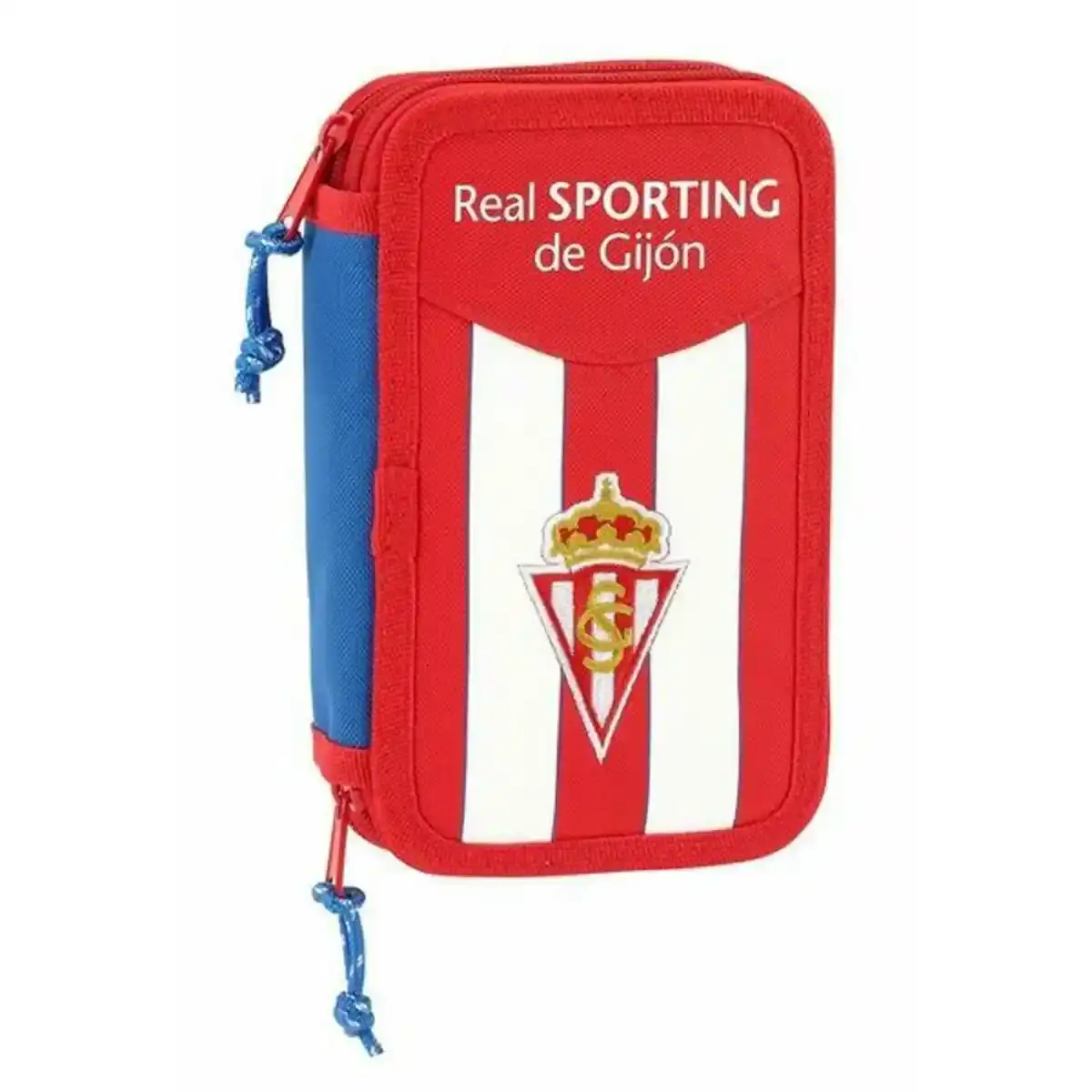 Trousse Double Real Sporting de Gijón Blanc Rouge (28 pcs). SUPERDISCOUNT FRANCE