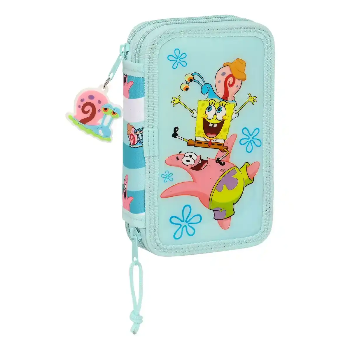 Trousse Double Spongebob Stay positive Bleu Blanc (28 pcs). SUPERDISCOUNT FRANCE