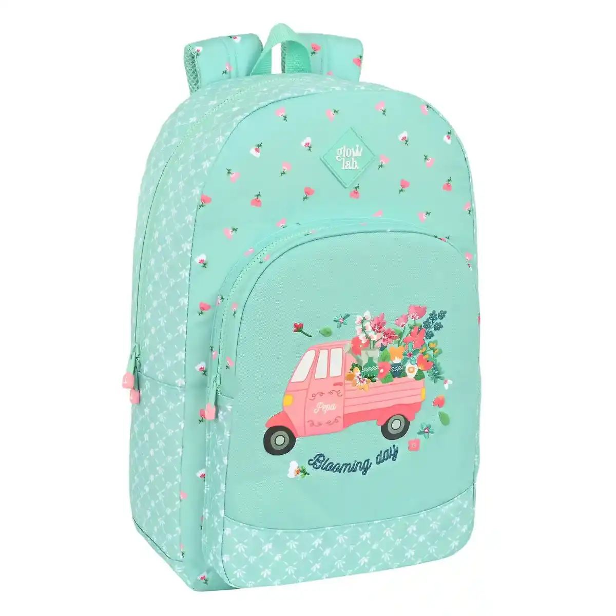 Cartable Glow Lab Pepa Vert (30 x 46 x 14 cm). SUPERDISCOUNT FRANCE
