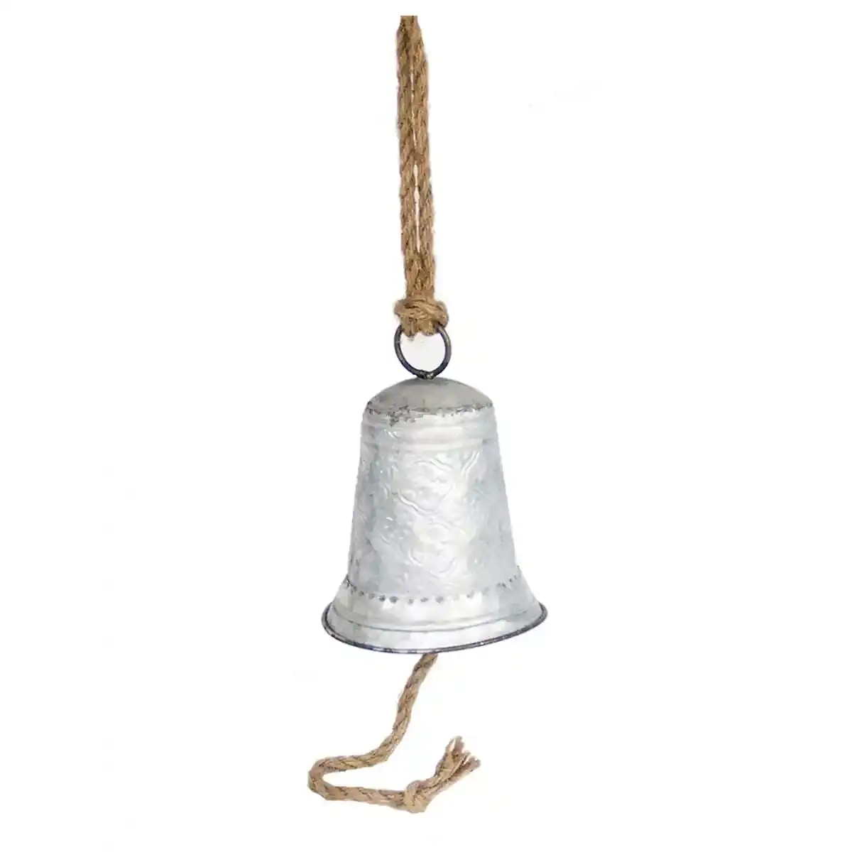 Cloche berhome deco sam argent_5968. DIAYTAR COTE D'IVOIRE - Là où Choisir est une Célébration de l'Artisanat. Explorez notre gamme variée et choisissez des produits qui incarnent la tradition et le talent des artisans du Côte d'Ivoire.