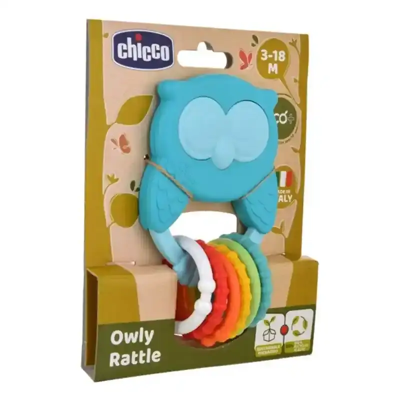 Hochet de dentition pour bébés Chicco Hibou. SUPERDISCOUNT FRANCE