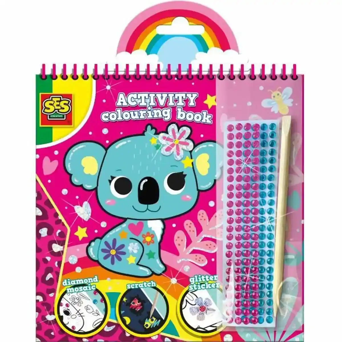 Images à colorier dans SES Creative Activity Coloring Book 3-in-1 Notebook. SUPERDISCOUNT FRANCE