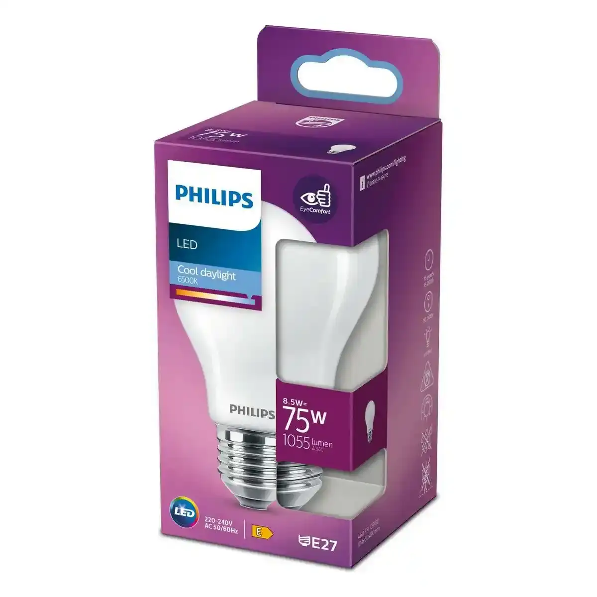 Lampe led philips standard o 6 x 10 4 cm e27 8 5 w e 1055 lm 6500 k _8537. DIAYTAR COTE D'IVOIRE - Votre Passage vers l'Exceptionnel. Explorez notre boutique en ligne, où chaque produit est choisi avec soin pour offrir une expérience de shopping inoubliable.