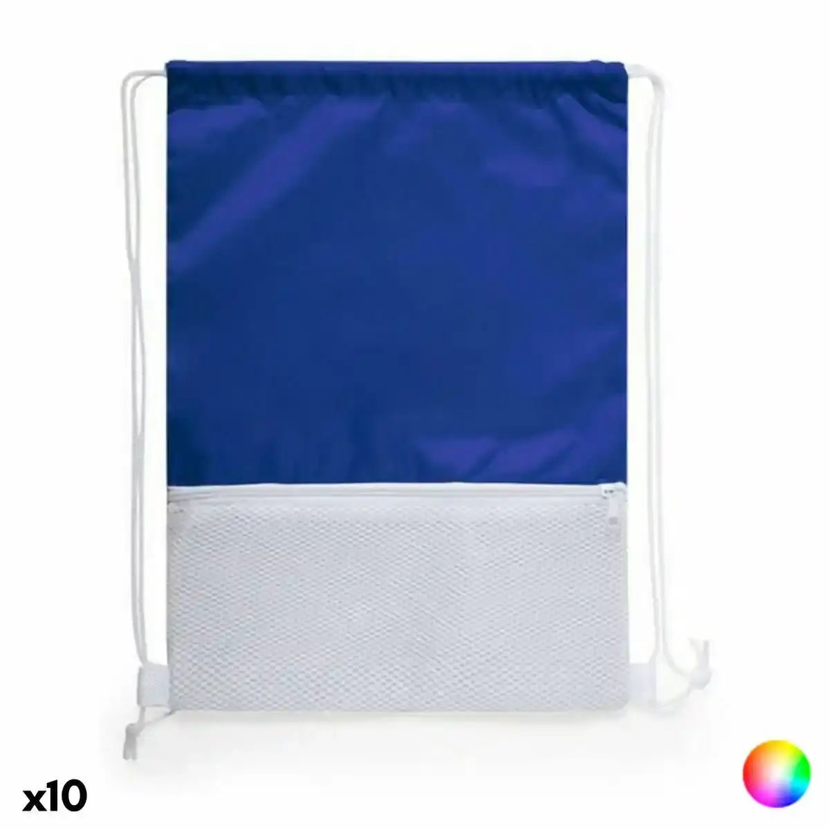Sac à dos pliable à cordon 146458 (10 unités). SUPERDISCOUNT FRANCE