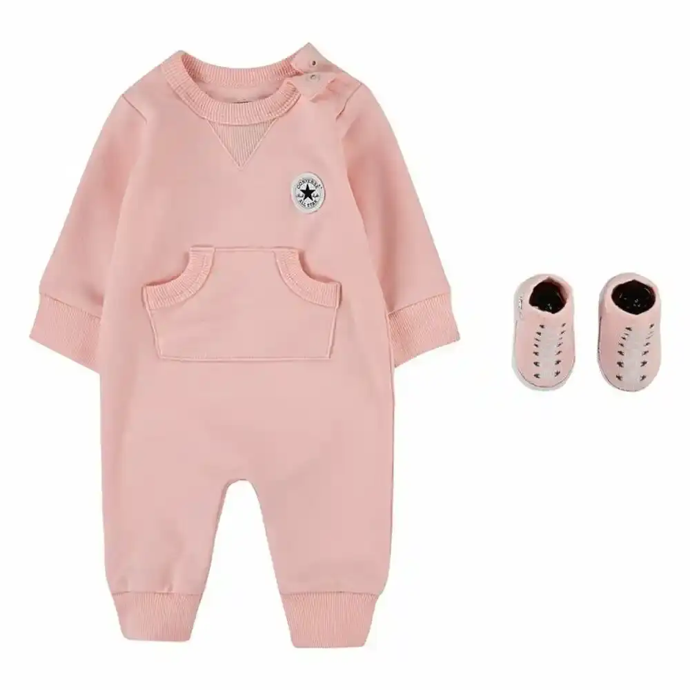 Tenue de sport pour bébé Converse Chuck Patch Coverall Rose. SUPERDISCOUNT FRANCE