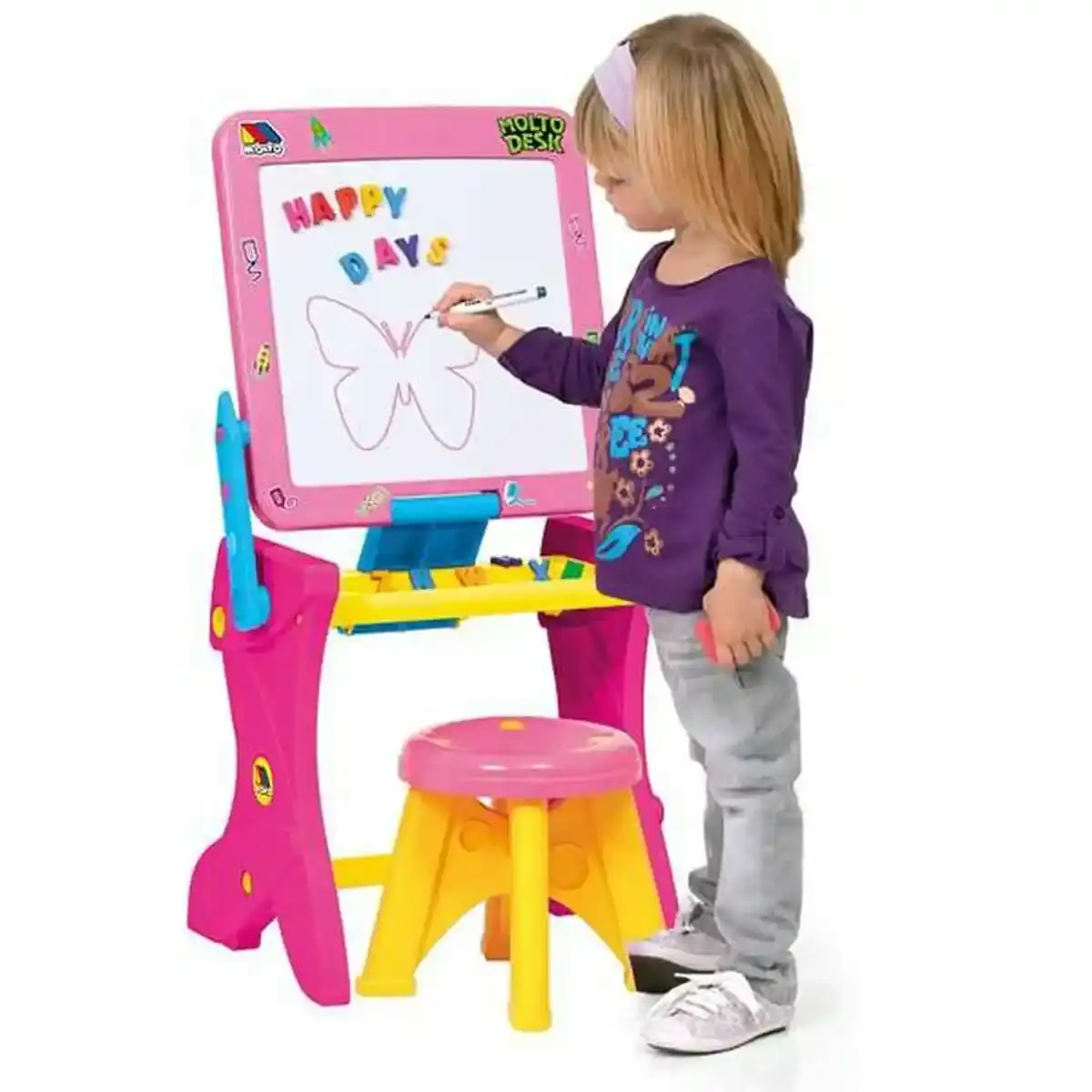 Bureau Moltó Rose Magnétique. SUPERDISCOUNT FRANCE
