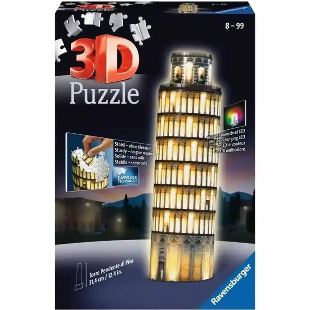 Puzzle 3d ravensburger tour de pise night edition 216 pieces_4134. DIAYTAR COTE D'IVOIRE - L'Art de Choisir, l'Art de Se Distinquer. Naviguez à travers notre catalogue et choisissez des produits qui ajoutent une note d'élégance à votre style unique.