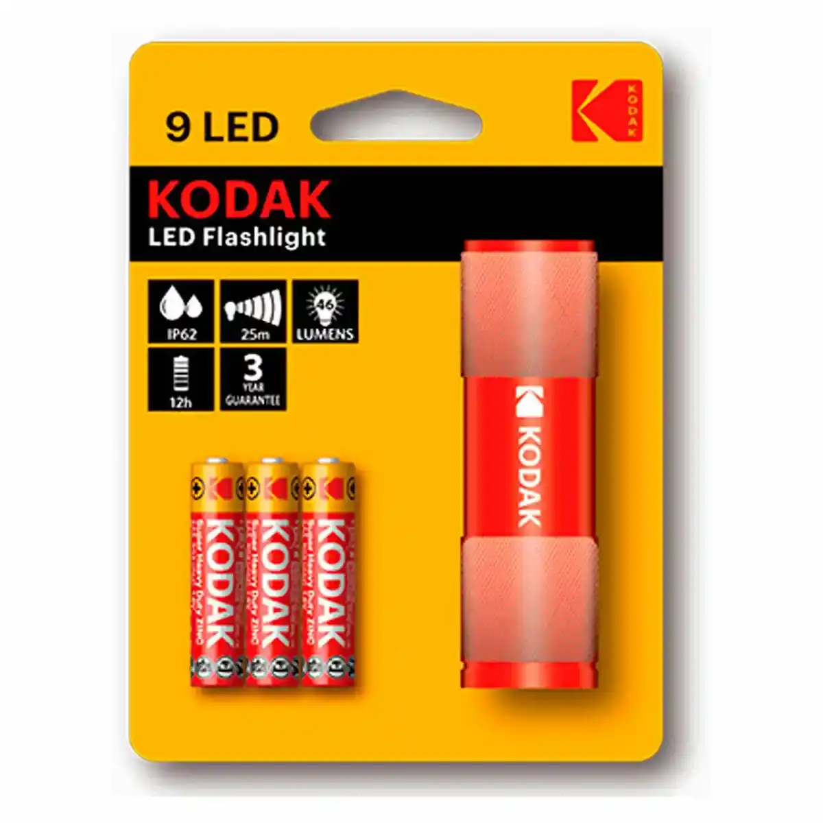 Torche LED Kodak 9LED Rouge. SUPERDISCOUNT FRANCE