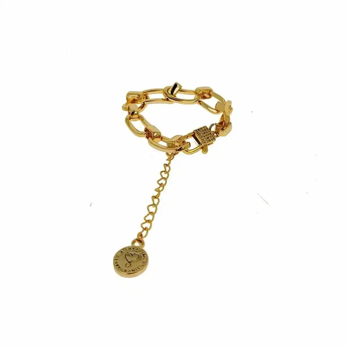 Bracelet femme lola casademunt chaine doree_9461. DIAYTAR COTE D'IVOIRE - Votre Destination Shopping d'Exception. Parcourez nos rayons virtuels et choisissez des produits qui incarnent l'excellence et la diversité.
