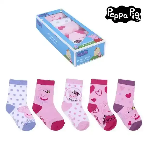 Chaussettes Peppa Pig (5 paires) Multicolore. SUPERDISCOUNT FRANCE